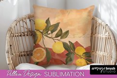 Boho Pillow Cover - Minimalist Landscape Pillow Sublimation Product Image 1