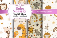 Nursery Boho digital paper Seamless backgrounds Product Image 1