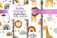 Nursery Boho digital paper Seamless backgrounds Product Image 1