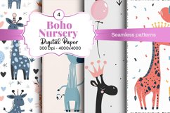 Nursery Boho digital paper Seamless backgrounds Product Image 2