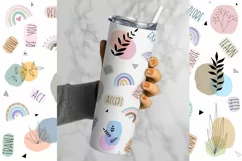 Tumbler Sublimation Affirmations Bundle, 20 oz tumbler wrap, Png Self Love