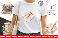 Boho Artistic Craft Ephemera Sublimation Product Image 1