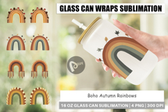 Glass Can Boho Autumn Rainbows Product Image 1