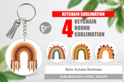 Keychain Boho Autumn Rainbows Product Image 1