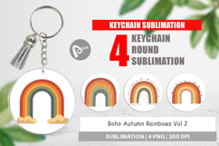Keychain Boho Autumn Rainbows Product Image 1
