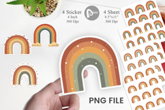 Boho Autumn Rainbows Sticker Product Image 1