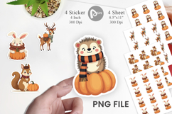 Boho Woodland Animals Sticker Product Image 1