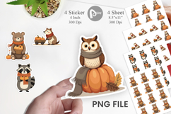 Boho Woodland Animals Sticker Product Image 1