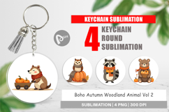 Keychain Boho Woodland Animals Product Image 1