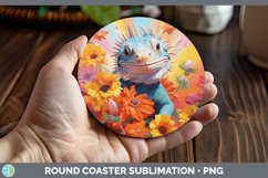 GorgeousBoho Baby Round Coaster design.