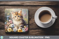 GorgeousBoho Baby Square Coaster design.