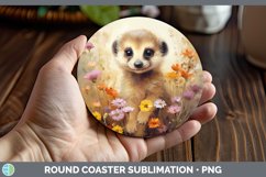 GorgeousBoho Baby Round Coaster design.