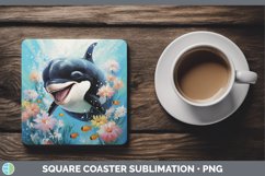 GorgeousBoho Baby Square Coaster design.