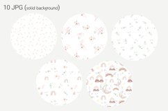 Seamless Pattern Boho Baby Hand Drawn Product Image 3