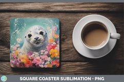 GorgeousBoho Baby Square Coaster design.