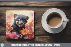GorgeousBoho Baby Square Coaster design.