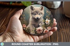 GorgeousBoho Baby Round Coaster design.