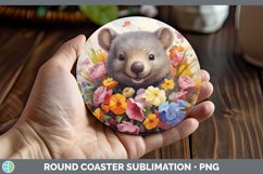 GorgeousBoho Baby Round Coaster design.