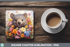 GorgeousBoho Baby Square Coaster design.