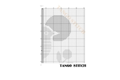 Boho Bird Geometric Abstract Cross Stitch pattern - Tango Stitch