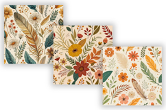 boho floral pattern, seamless botanical design, earthy bloom print, natural petal background, rustic flower digital, eclectic design texture, wild garden wallpaper, organic flora paper, free-spirited bloom pattern, artistic petal design, bohemian flower s