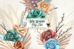 Boho Bouquets Clipart Product Image 1
