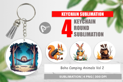 Keychain Boho Camping Animals Product Image 1
