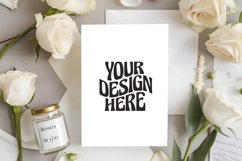 Boho Card Mockup 5x7 Rustic Art Card Mockups Invitations Product Image 1