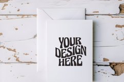 Boho Card Mockup 5x7 Rustic Art Card Mockups Invitations Product Image 1