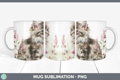 GorgeousBoho Cat Mug Wrap design.