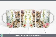 GorgeousBoho Cat Mug Wrap design.