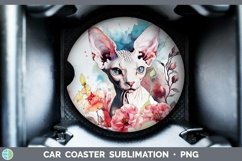 GorgeousBoho Cat Car Coaster design.