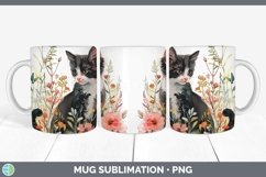 GorgeousBoho Cat Mug Wrap design.