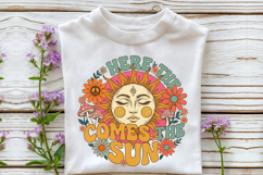 Boho Celestial Sun Flower PNG Design Product Image 2