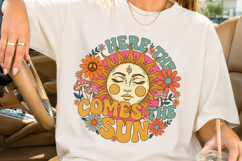 Boho Celestial Sun Flower PNG Design Product Image 3