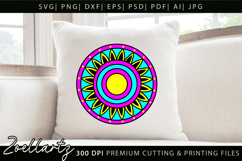 Boho Floral Mandala SVG Cut Files Flower Chakra Mandala Product Image 2