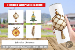 Boho Chic Christmas Tumbler Product Image 1