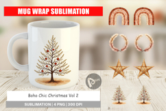 Boho Chic Christmas Mug Wrap Product Image 1