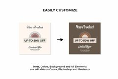 Boho Chic Beige Instagram Templates| CANVA-PS-AI Product Image 6