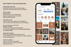 Boho Chic Maroon Instagram Templates| CANVA-PS-AI Product Image 10
