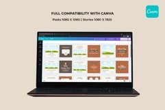 Boho Chic Maroon Instagram Templates| CANVA-PS-AI Product Image 7