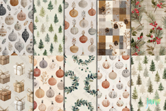 Boho Christmas Seamless Paper Bundle Product Image 2