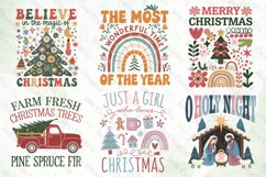 Boho Christmas Sublimation Clipart Bundle Product Image 3