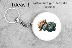 Boho Hippo Clipart Cute Farm Animal PNG for Kids Product Image 5