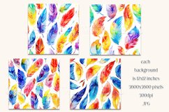 Boho Feathers Patterns, Boho Feathers 12x12 Backgrounds, s11 Product Image 2