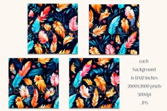 Boho Feathers Patterns, Boho Feathers 12x12 Backgrounds, s18 Product Image 2