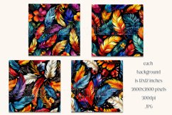 Boho Feathers Patterns, Boho Feathers 12x12 Backgrounds, s27 Product Image 2