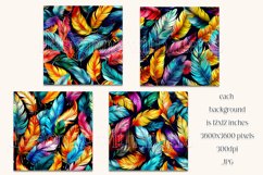Boho Feathers Patterns, Boho Feathers 12x12 Backgrounds, s5 Product Image 2