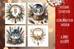 Happy Christmas Coaster Design | boho Square Product Image 1
