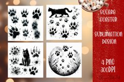 Happy Christmas Coaster Design | boho Square Product Image 1